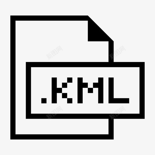 kml文件扩展名格式图标svg_新图网 https://ixintu.com kml文件 扩展名 文件格式和扩展名 格式