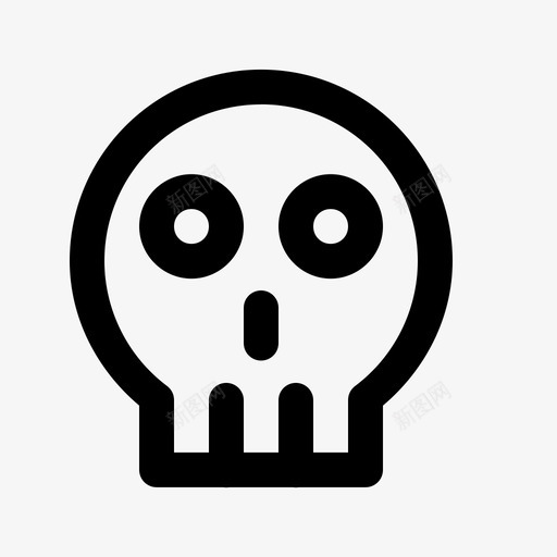 骷髅黑暗万圣节图标svg_新图网 https://ixintu.com 万圣节 人类 恐怖 海洋生物微小 骷髅 黑暗