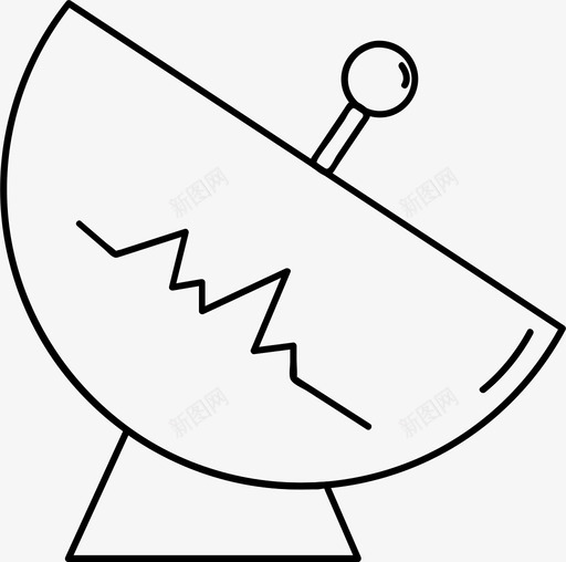 卫星天文学宇宙图标svg_新图网 https://ixintu.com 卫星 天文学 太空 宇宙 射电望远镜 技术