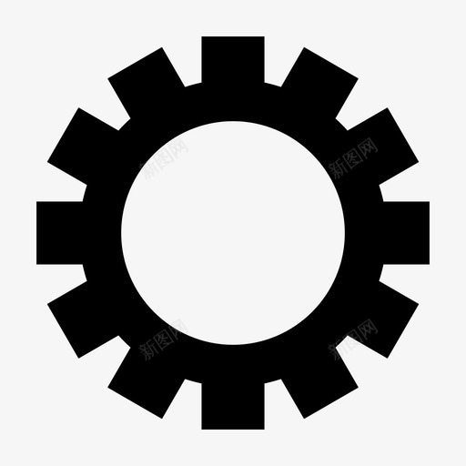 设置齿轮符号图标svg_新图网 https://ixintu.com 符号 设置 齿轮