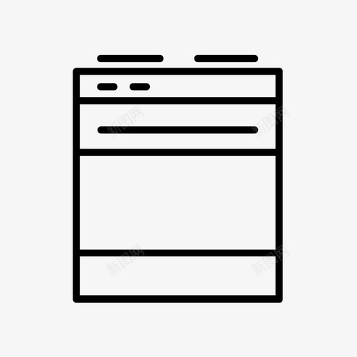 烤箱电器煤气灶图标svg_新图网 https://ixintu.com 厨房 炉灶 烤箱 热板 煤气灶 电器