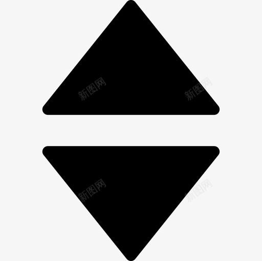 上下箭头填充三角形管理用户界面图标svg_新图网 https://ixintu.com 上下箭头填充三角形 管理用户界面