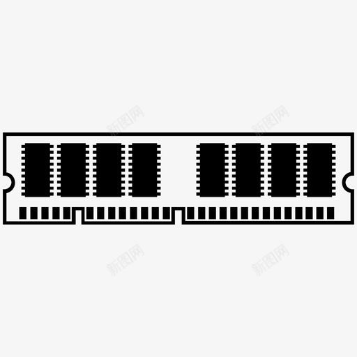 ram计算机计算机内存图标svg_新图网 https://ixintu.com ram 存储设备 硬件 硬线 计算机 计算机内存