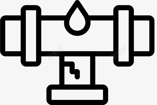延伸管漏水管道水流图标svg_新图网 https://ixintu.com 延伸管 水流图标 漏水管道
