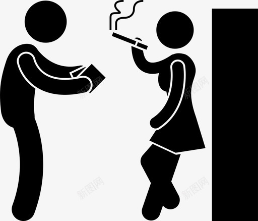 招揽客户妓女图标svg_新图网 https://ixintu.com 卖淫 妓女 客户 招揽 街头 金钱
