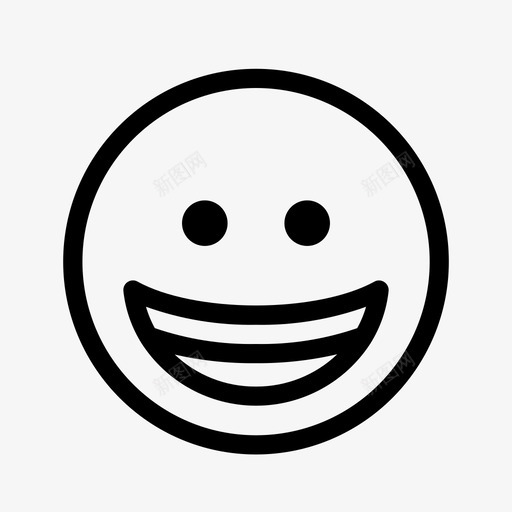 宽咧嘴表情符号宽笑容表情符号欢快图标svg_新图网 https://ixintu.com 宽咧嘴表情符号 宽笑容表情符号 快乐 欢快 表情符号