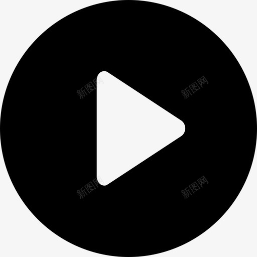 视频播放播放按钮图标svg_新图网 https://ixintu.com 播放 播放按钮 继续 视频