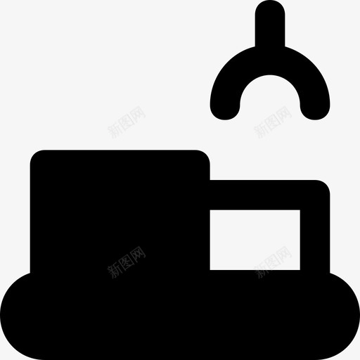 输送带工厂工业图标svg_新图网 https://ixintu.com 工业 工厂 生产 粉碎工业md固体 输送带