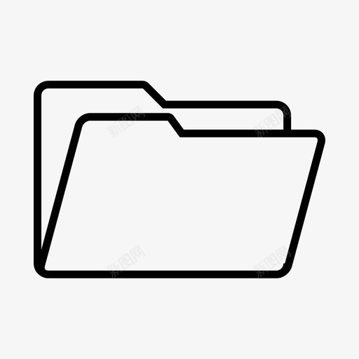 文件夹数据桌面图标svg_新图网 https://ixintu.com 数据 文件 文件夹 桌面