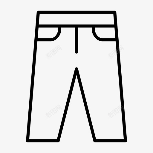 牛仔裤蓝色牛仔裤长裤图标svg_新图网 https://ixintu.com 休闲裤 牛仔裤 蓝色牛仔裤 长裤