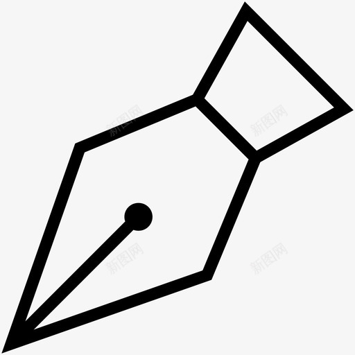 笔尖合同法律图标svg_新图网 https://ixintu.com 合同 法律 笔尖 签订合同