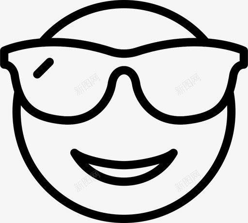 男子气概表情脸图标svg_新图网 https://ixintu.com 漂亮图标表情2轮廓 男子气概 脸 表情