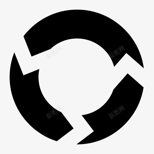 甜甜圈流程图分析信息图图标svg_新图网 https://ixintu.com 信息图 信息图元素实心 分析 性能 报表 甜甜圈流程图 饼图