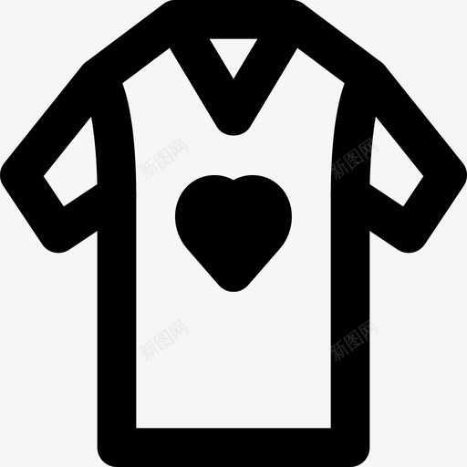 T恤服装时尚图标svg_新图网 https://ixintu.com T恤 时尚 时尚男士 时尚男士服装md轮廓 服装 男士