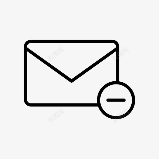 电子邮件删除关闭电子邮件信封图标svg_新图网 https://ixintu.com 信封 关闭电子邮件 电子邮件删除