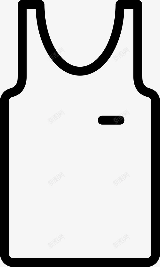 运动衫服装时尚图标svg_新图网 https://ixintu.com smashicons男士服装轮廓 时尚 服装 男士 背心 运动衫