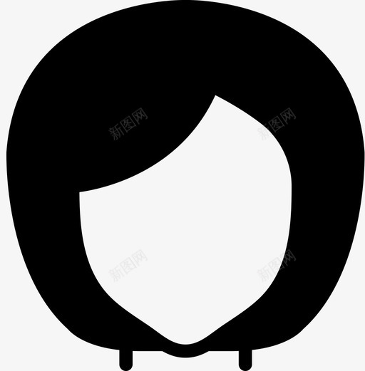 女人发型美女帅哥发型稳重图标svg_新图网 https://ixintu.com 女人发型 帅哥发型稳重 美女