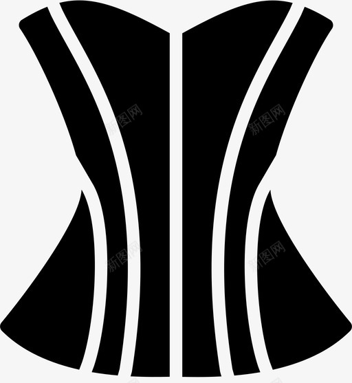 紧身胸衣服装时尚图标svg_新图网 https://ixintu.com 女士 时尚 时尚女装 服装 紧身胸衣
