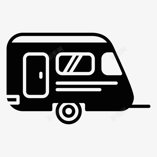货车汽车旅行图标svg_新图网 https://ixintu.com 冒险之旅 卡车 手推车 旅行 汽车 货车