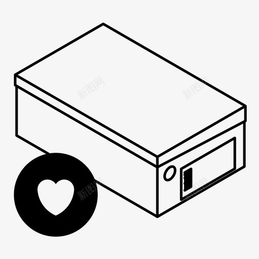 鞋盒添加到列表送货图标svg_新图网 https://ixintu.com 最喜欢的订单 添加到列表 爱储存 爱购物 盒子 送货 鞋盒