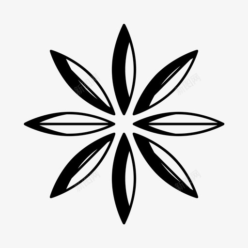 花雏菊花瓣图标svg_新图网 https://ixintu.com 花 花瓣 雏菊