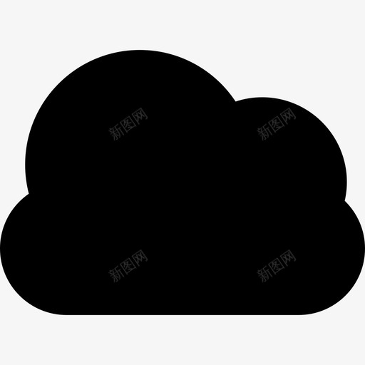 云填充形状天气管理用户界面图标svg_新图网 https://ixintu.com 云填充形状 天气 管理用户界面