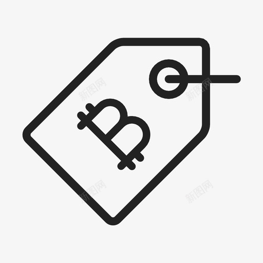 比特币标签购买价值图标svg_新图网 https://ixintu.com 业务 价值 比特币标签 购买