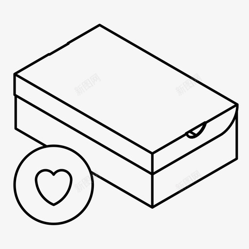 鞋盒添加到列表送货图标svg_新图网 https://ixintu.com 最喜欢的订单 添加到列表 爱储存 爱购物 盒子 送货 鞋盒