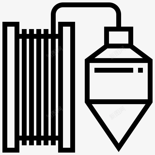 铅锤可调建筑图标svg_新图网 https://ixintu.com 可调 工具 建筑 施工工具 设备 铅锤
