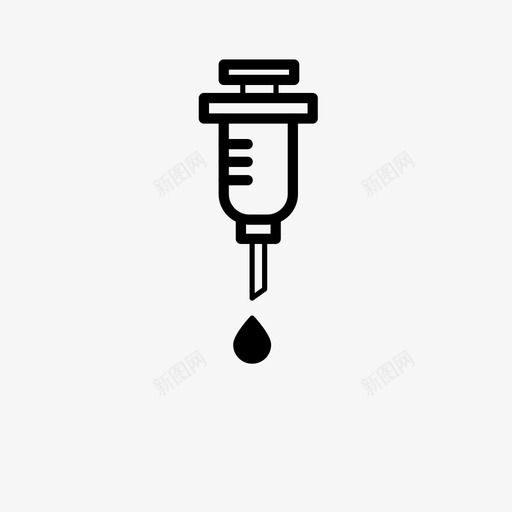 注射器医疗保健医院图标svg_新图网 https://ixintu.com 医疗保健 医药 医院 注射器