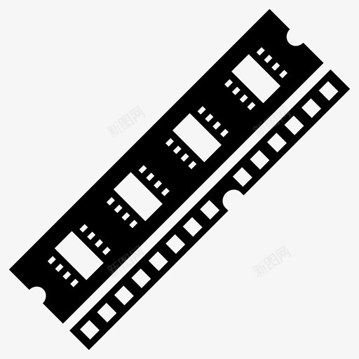 随机存取存储器容量数据存储器图标svg_新图网 https://ixintu.com 容量 数据存储器 计算机硬件图标集 随机存取存储器