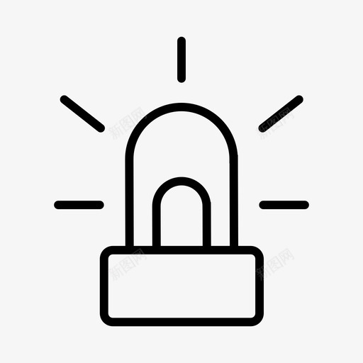警笛消防员图标svg_新图网 https://ixintu.com 消防员 警笛