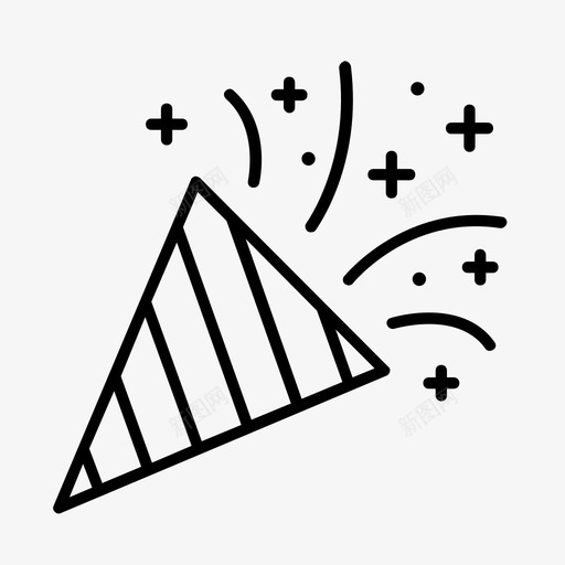 聚会生日庆祝图标svg_新图网 https://ixintu.com 复活节 庆祝 生日 聚会