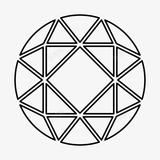 圆的辉煌钻石珠宝图标svg_新图网 https://ixintu.com 圆的辉煌 宝石 珠宝 钻石