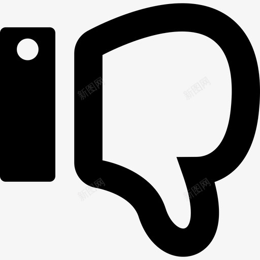 不喜欢社交手势管理用户界面图标svg_新图网 https://ixintu.com 不喜欢社交手势 管理用户界面