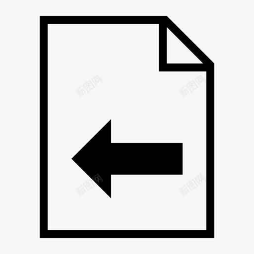 页面文档文件图标svg_新图网 https://ixintu.com 左侧 文件 文件文档 文档 纸张 页面