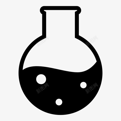 圆底烧瓶化学佛罗伦萨烧瓶图标svg_新图网 https://ixintu.com 佛罗伦萨烧瓶 化学 圆底烧瓶 实验室 液体