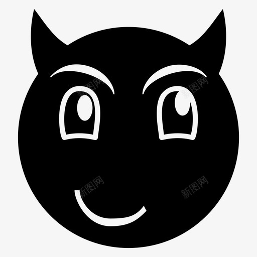 恶魔化身坏人图标svg_新图网 https://ixintu.com 化身 坏人 恶魔 撒旦 角