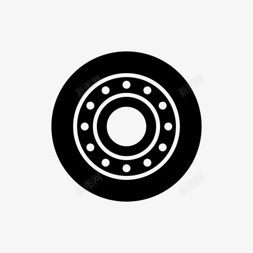 车轮汽车零件图标svg_新图网 https://ixintu.com 子午线 汽车 汽车图标 车轮 轮胎 零件