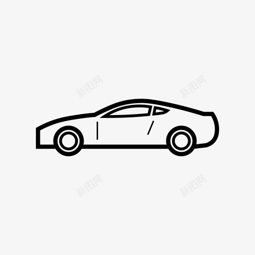 豪华轿车汽车双门轿车图标svg_新图网 https://ixintu.com 双门轿车 汽车 简易汽车 豪华轿车