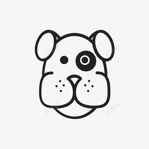 狗动物家养图标svg_新图网 https://ixintu.com 动物 家养 狗