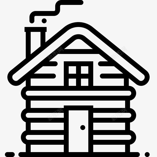 小屋野营户外图标svg_新图网 https://ixintu.com 住宿 小屋 户外 木屋 野营 野营和户外