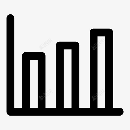 条形图面积图图表级别图标svg_新图网 https://ixintu.com 图表级别 条形图 面积图