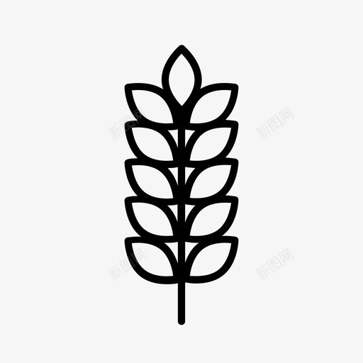 小麦面包师面粉图标svg_新图网 https://ixintu.com 小麦 有机 面包师 面包房 面筋 面粉