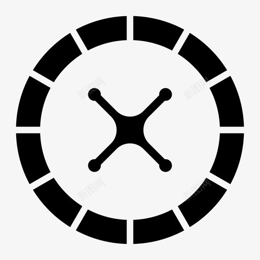 轮盘赌赌场赌博图标svg_新图网 https://ixintu.com 游戏 赌博 赌场 轮盘赌