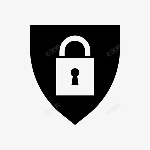 锁城堡安全图标svg_新图网 https://ixintu.com 保安 城堡 安全 盾牌 锁