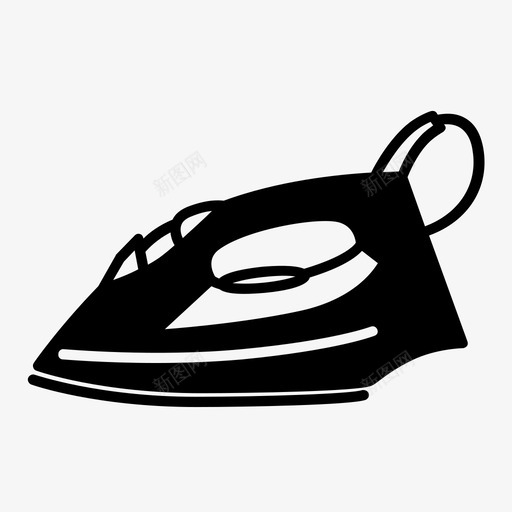 熨斗电热图标svg_新图网 https://ixintu.com 压力机 家务 热 熨斗 电 电器