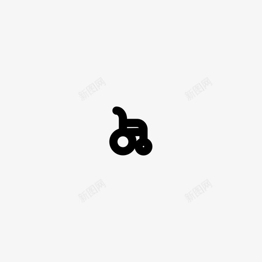 轮椅无障碍医院图标svg_新图网 https://ixintu.com 医疗生活 医院 无障碍 轮椅