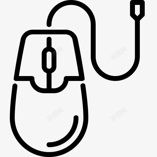 鼠标组件控制器图标svg_新图网 https://ixintu.com 控制器 电子 电子线 组件 零件 鼠标