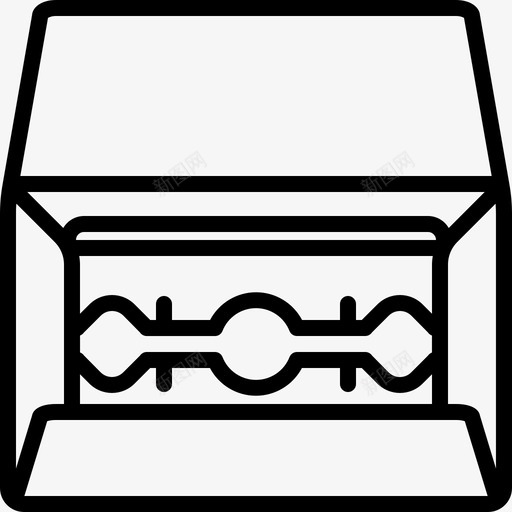 刀片理发师包图标svg_新图网 https://ixintu.com 刀片 剃须刀 包 性感时尚理发店轮廓 理发师